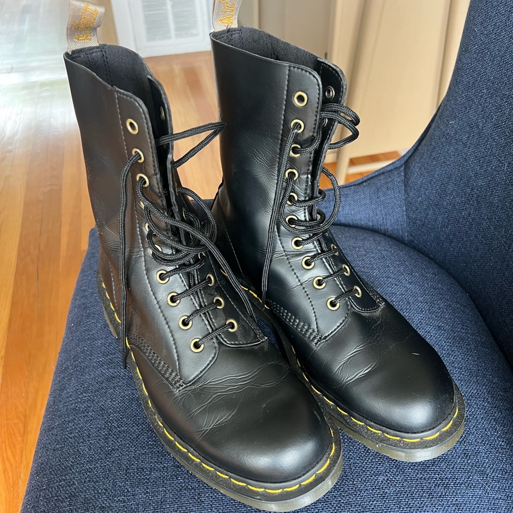 Dr. Martens Black Vegan Leather Boots